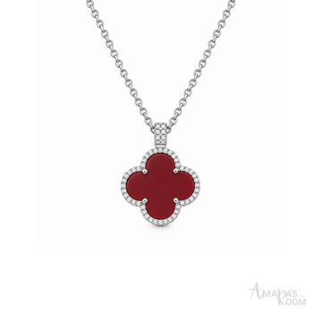 Van Cleef Jewelry | Red Stone Necklace