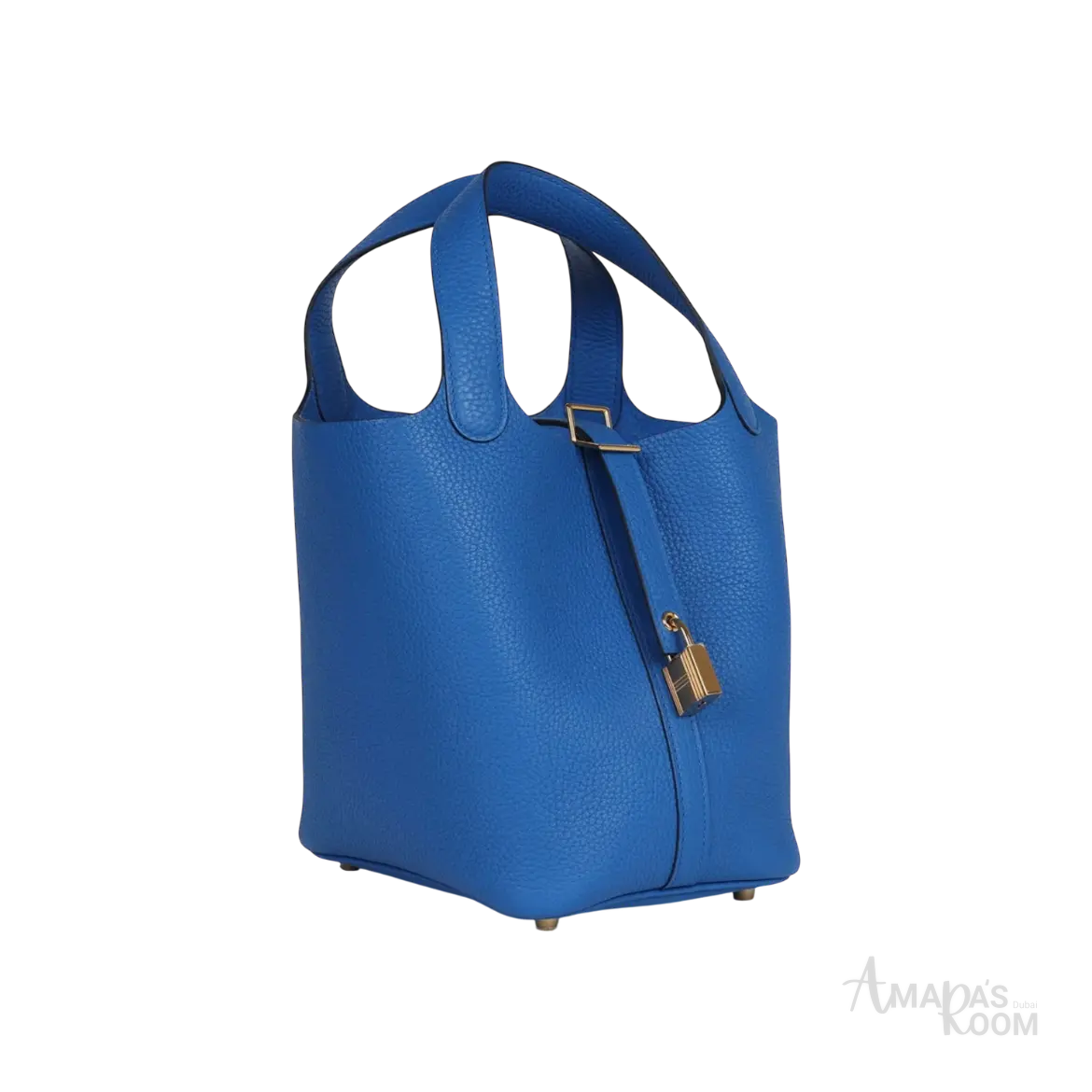 Hermès Picotin Lock 18 Bucket Bag – Bleu Royal Clemence Gold Hardware - View 2