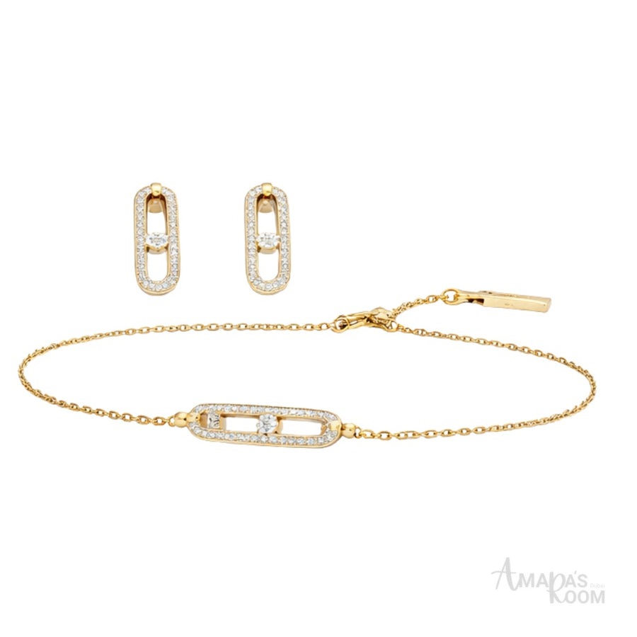 Messika Jewelry | Uno Drop Pendant Yellow Gold Diamonds