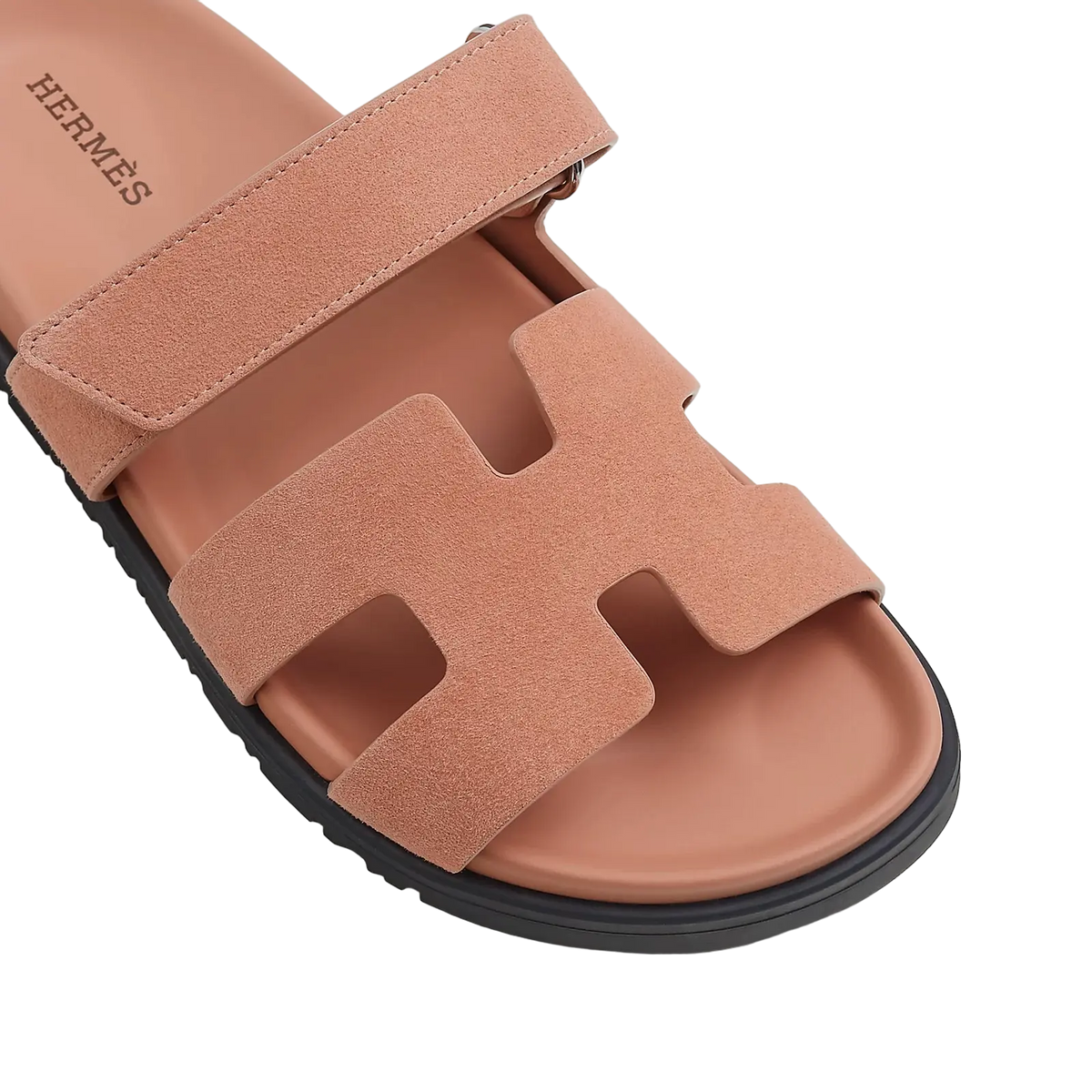 Hermès Chypre Sandals – Nude Suede - View 2