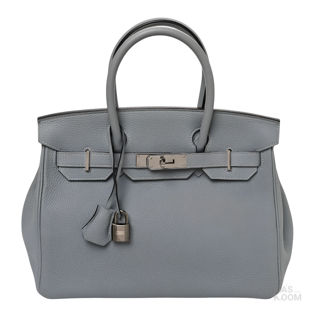 Hermes Birkin-Style Handbag 20 cm – Grey - View 1