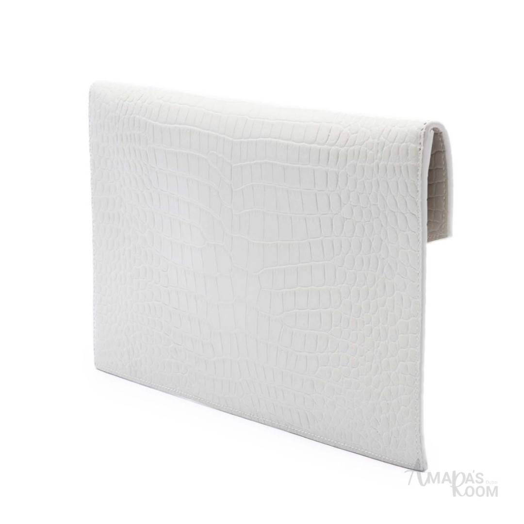 Saint Laurent Uptown Chain Wallet – White - View 3