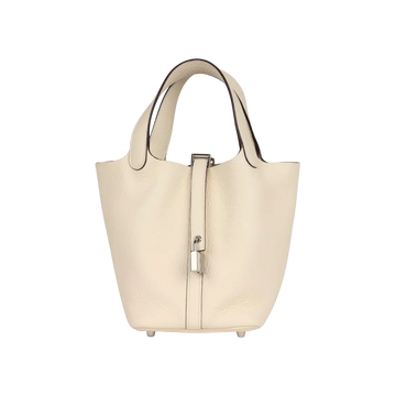 Hermès Picotin Lock 18 Bucket Bag – Nata Clemence Palladium Hardware - View 1