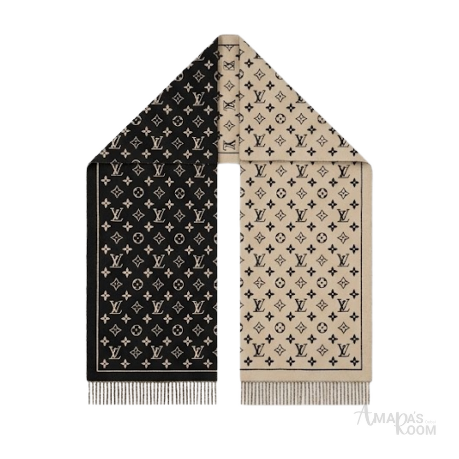 Louis Vuitton Scarf | Monogram Cream White