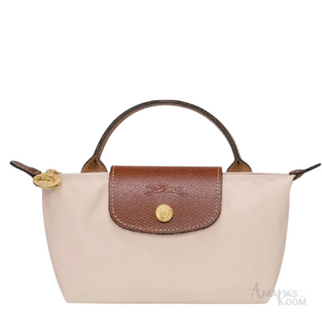 Longchamp Bag – Brown with Leather Trim - View 1