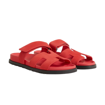 Hermès Chypre Sandals – Rose Vermillon - View 1