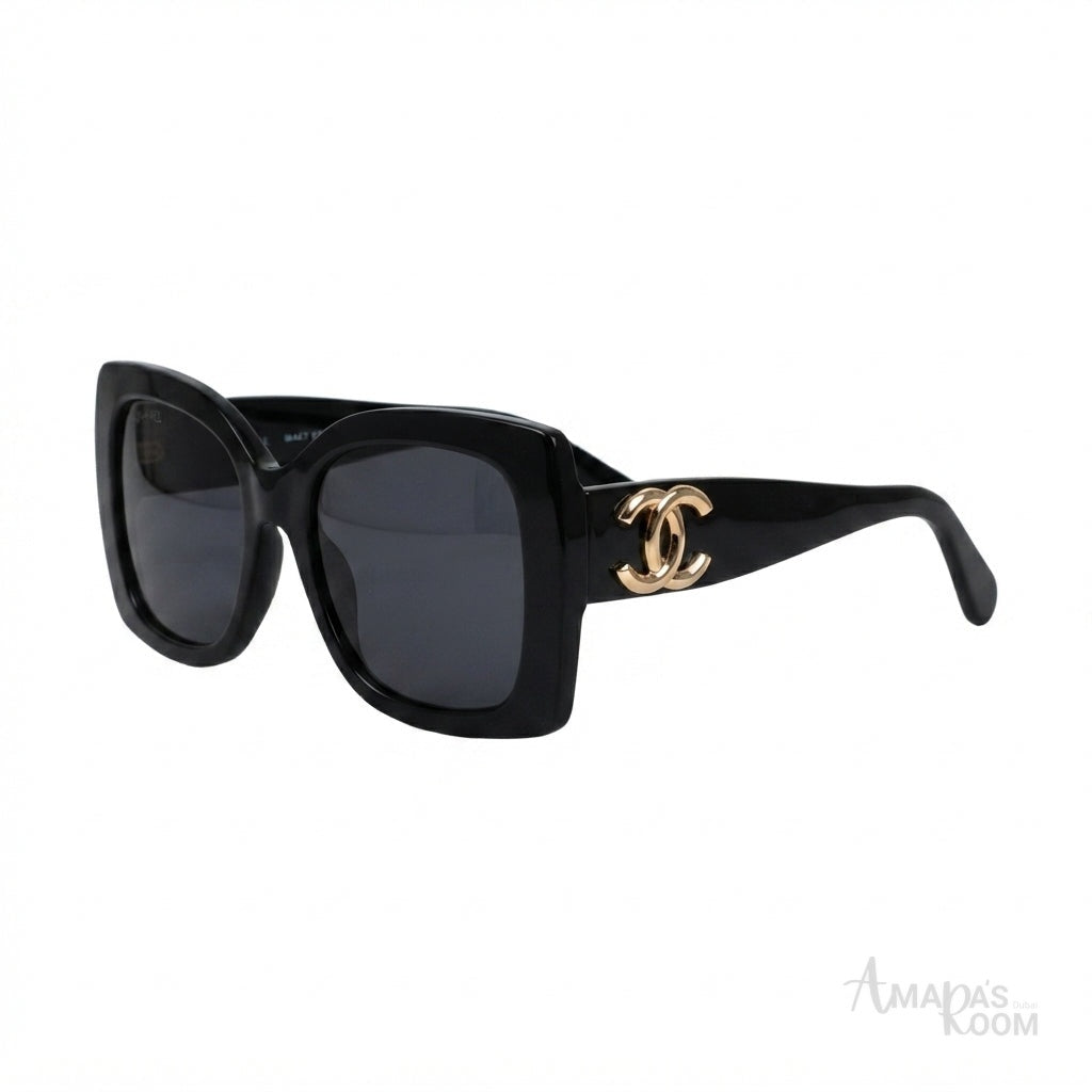 Chanel Bold Sunglasses – Black - View 2