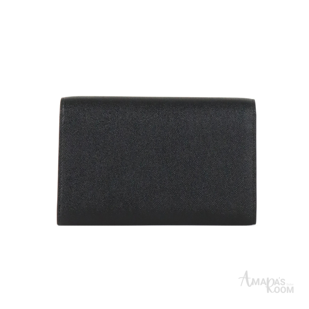 Saint Laurent Uptown Wallet on Chain – Black - View 3