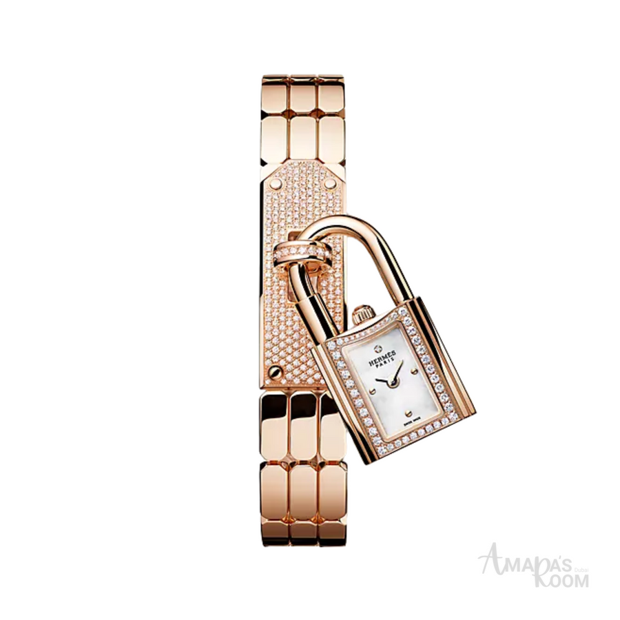 Hermès Kelly Ladies Watch – Rose Gold Tone & Diamond Detail - View 1