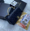 Chanel Classic Mini Flap Bag – Black Lambskin - View 4