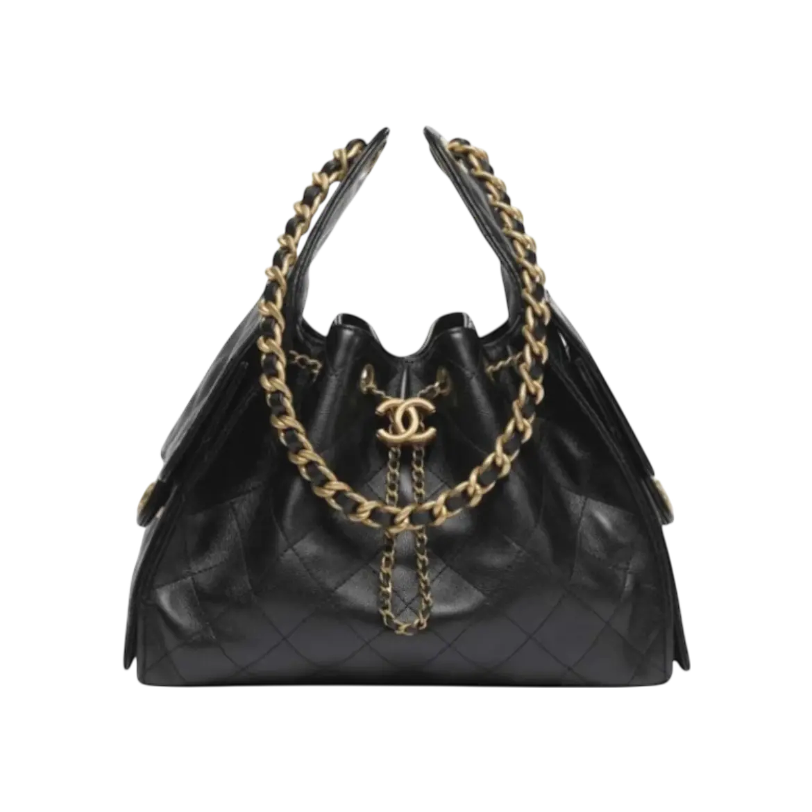 Chanel 25 Small Handbag – Black & Gold - View 1