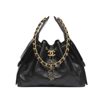 Chanel 25 Small Handbag – Black & Gold - View 1