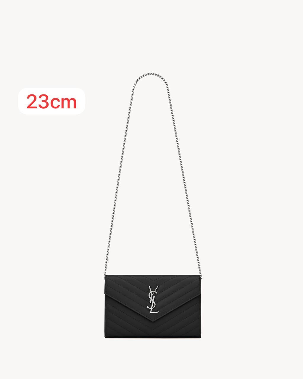 Saint Laurent Bag Cassandre Envelope Chain Wallet – product view