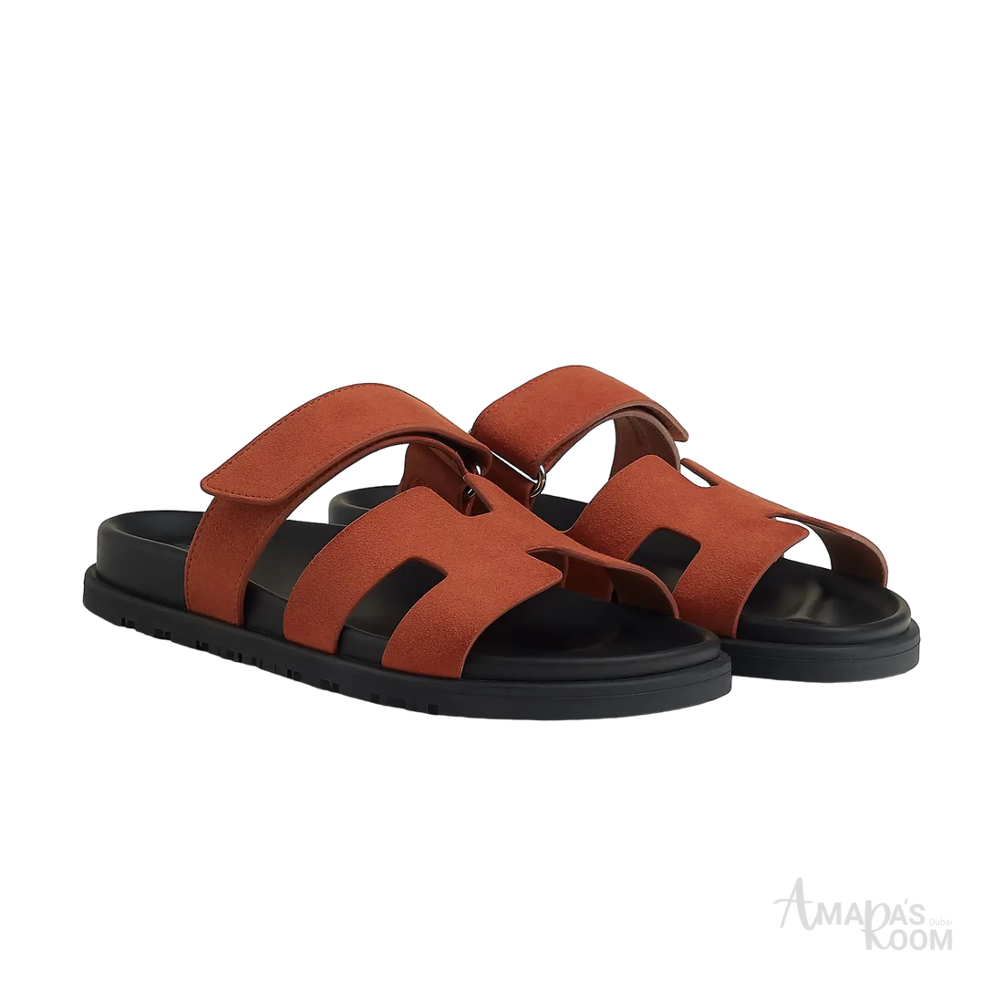 Hermès Chypre Sandals – Orange Canyon - View 1