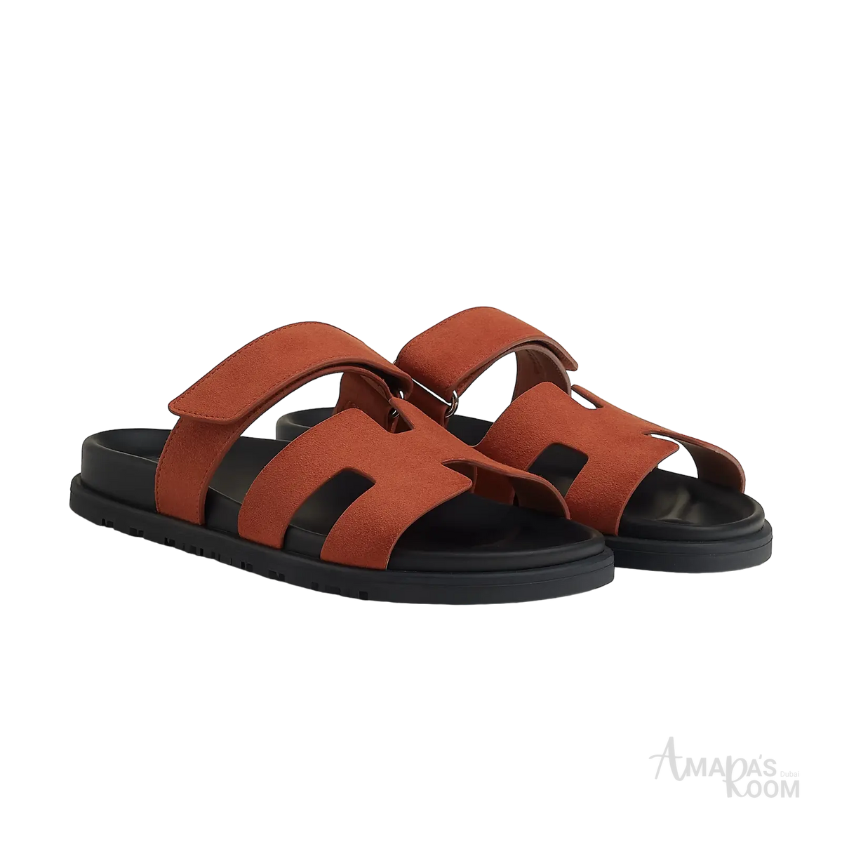 Hermès Chypre Sandals – Orange Canyon - View 1
