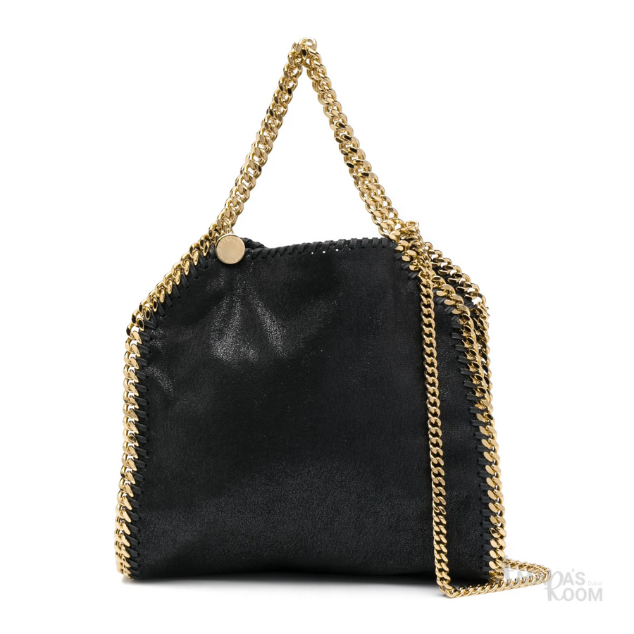 Stella McCartney Falabella Mini Tote Bag – Black & Gold-Tone - View 1