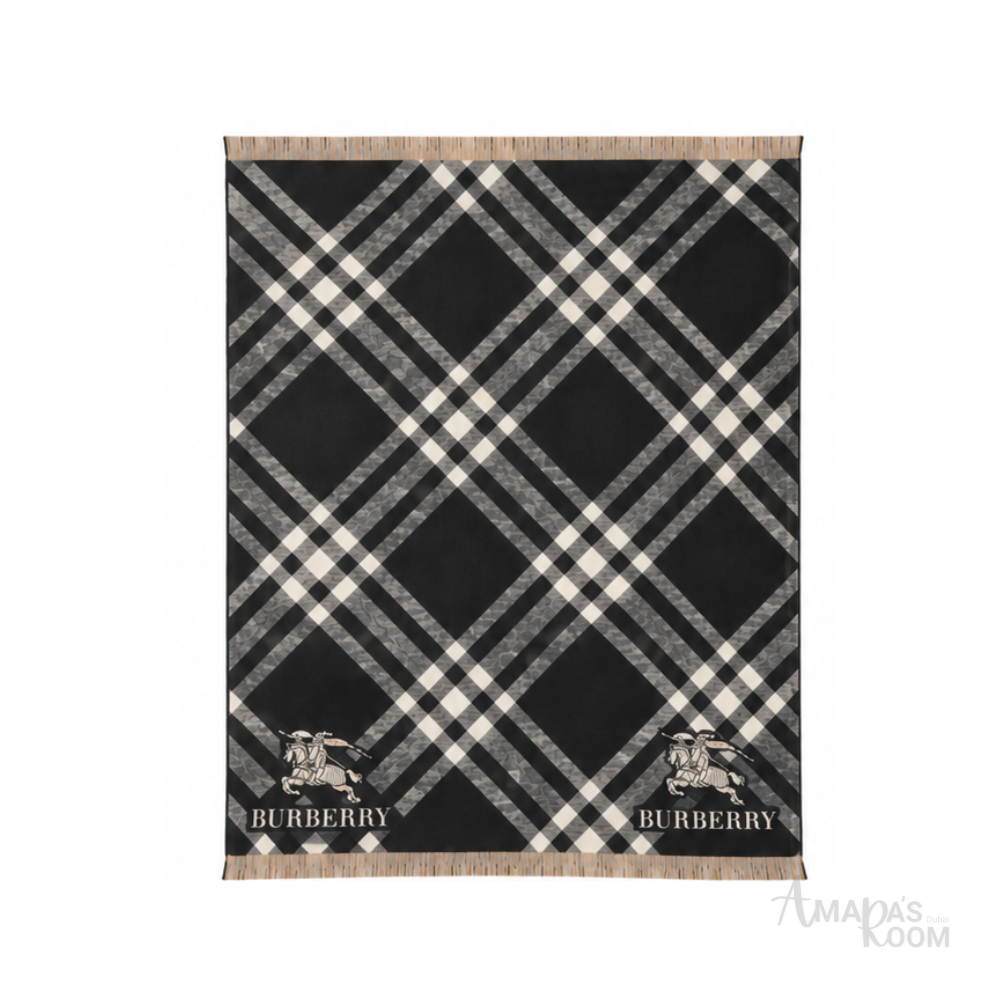 Burberry | Scarf Reversible Check Black - View 1