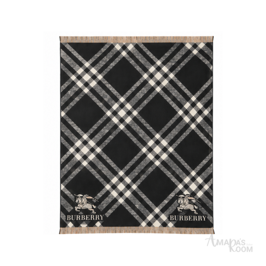 Burberry | Scarf Reversible Check Black - View 1