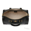 Gucci GG Monogram Bag – Black with Red & Green Web Stripe - View 3