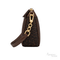 Aigner Bag | Delia Monogram Shoulder Bag – Dark Brown