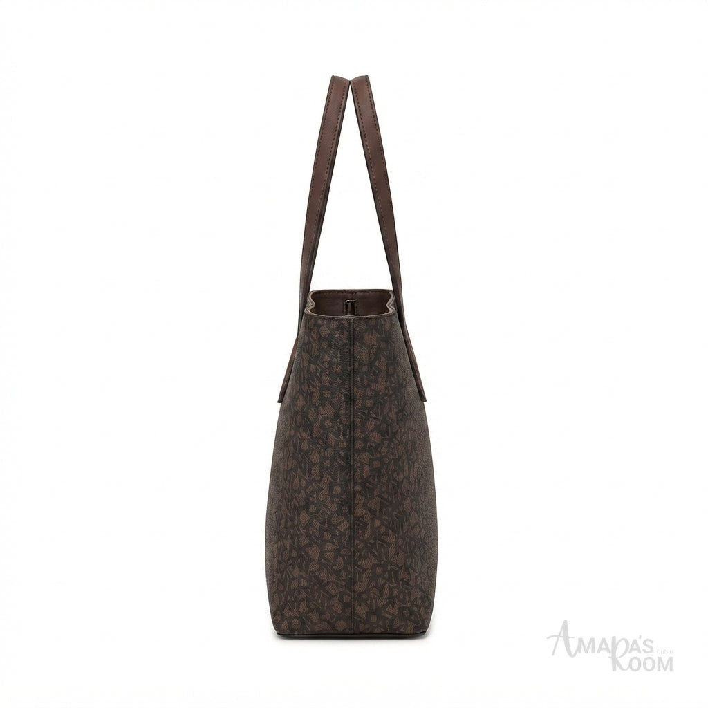 DKNY Women's Bryant Medium Zip Tote – Brown - View 3