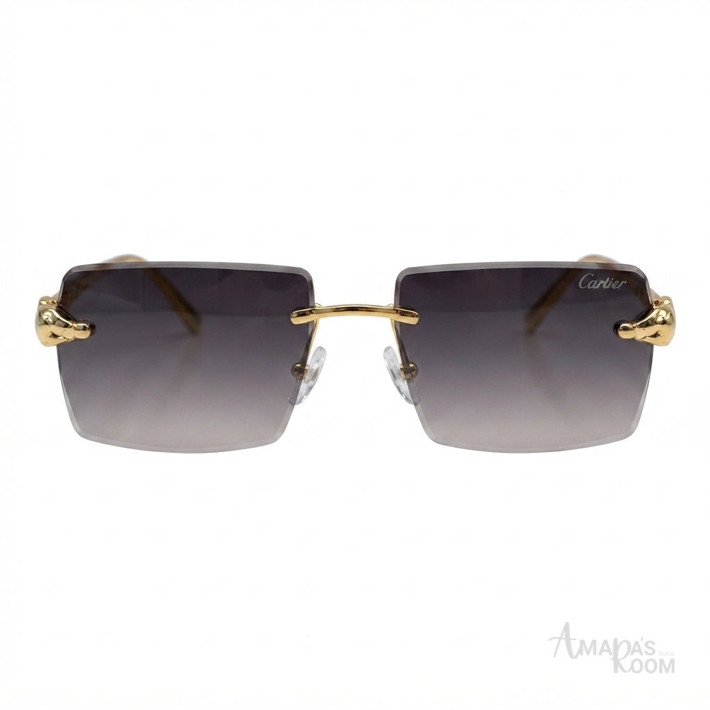 Cartier Sunglasses Rimless Gradient – Dark Grey - View 1