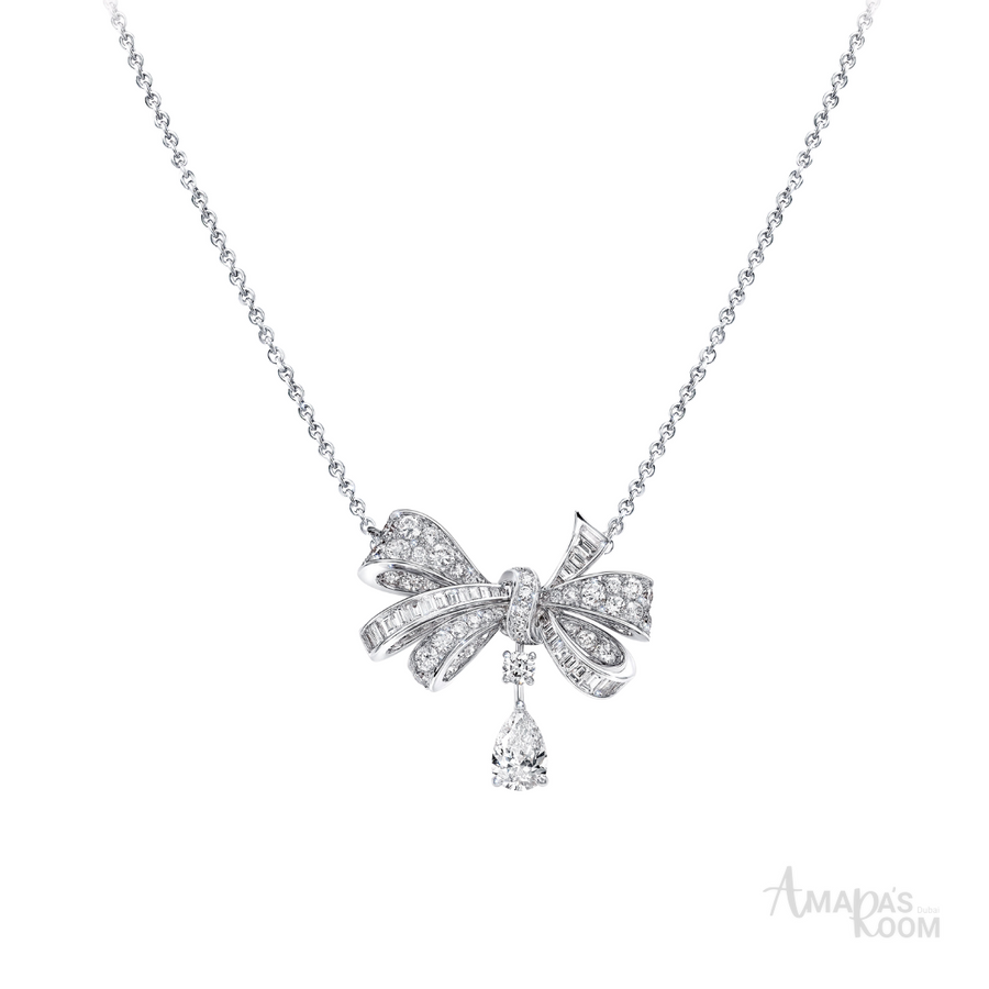 Graff Jewelry | Tilda's Bow Necklace White/Silver