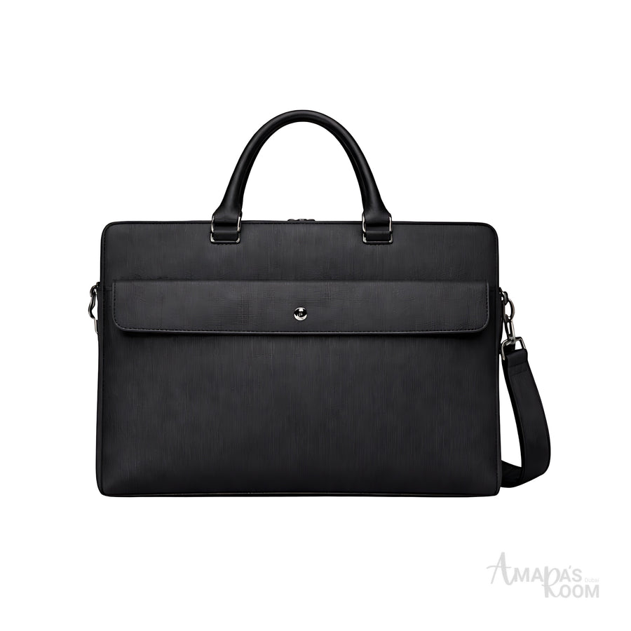 Mont Blanc Briefcase | leather Stylish Black - View 1