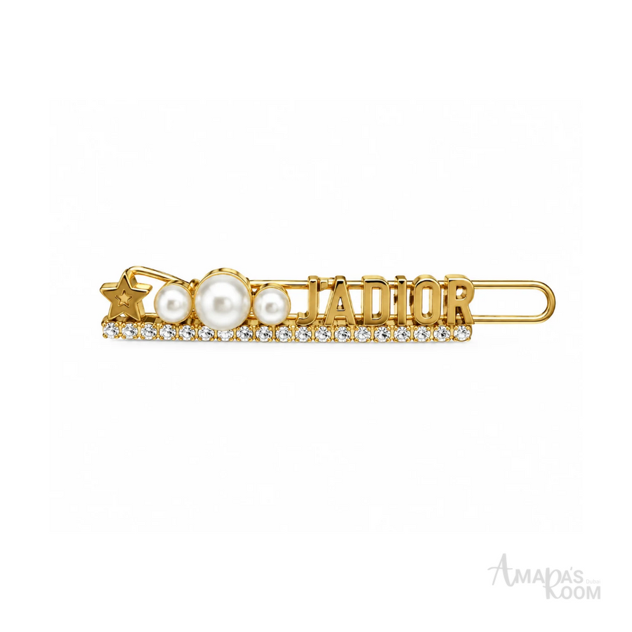 Christian Dior Pearl Studded Hair Clip