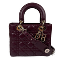 Dior Small Bag – Burgundy with Gold-Tone Hardware - View 2