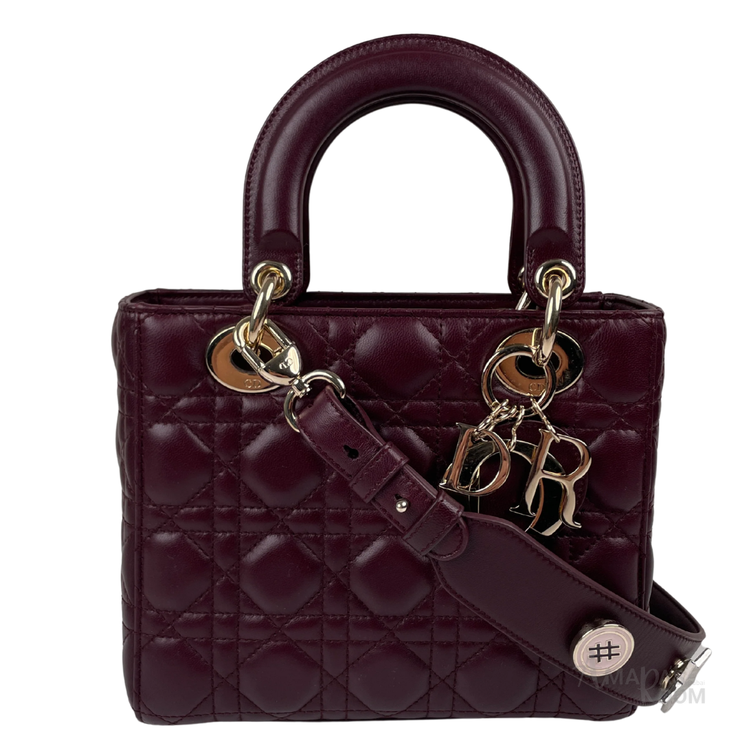 Dior Small Bag – Burgundy with Gold-Tone Hardware - View 2