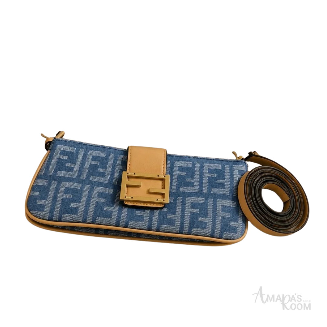 Fendi Baguette Bag – Blue - View 4