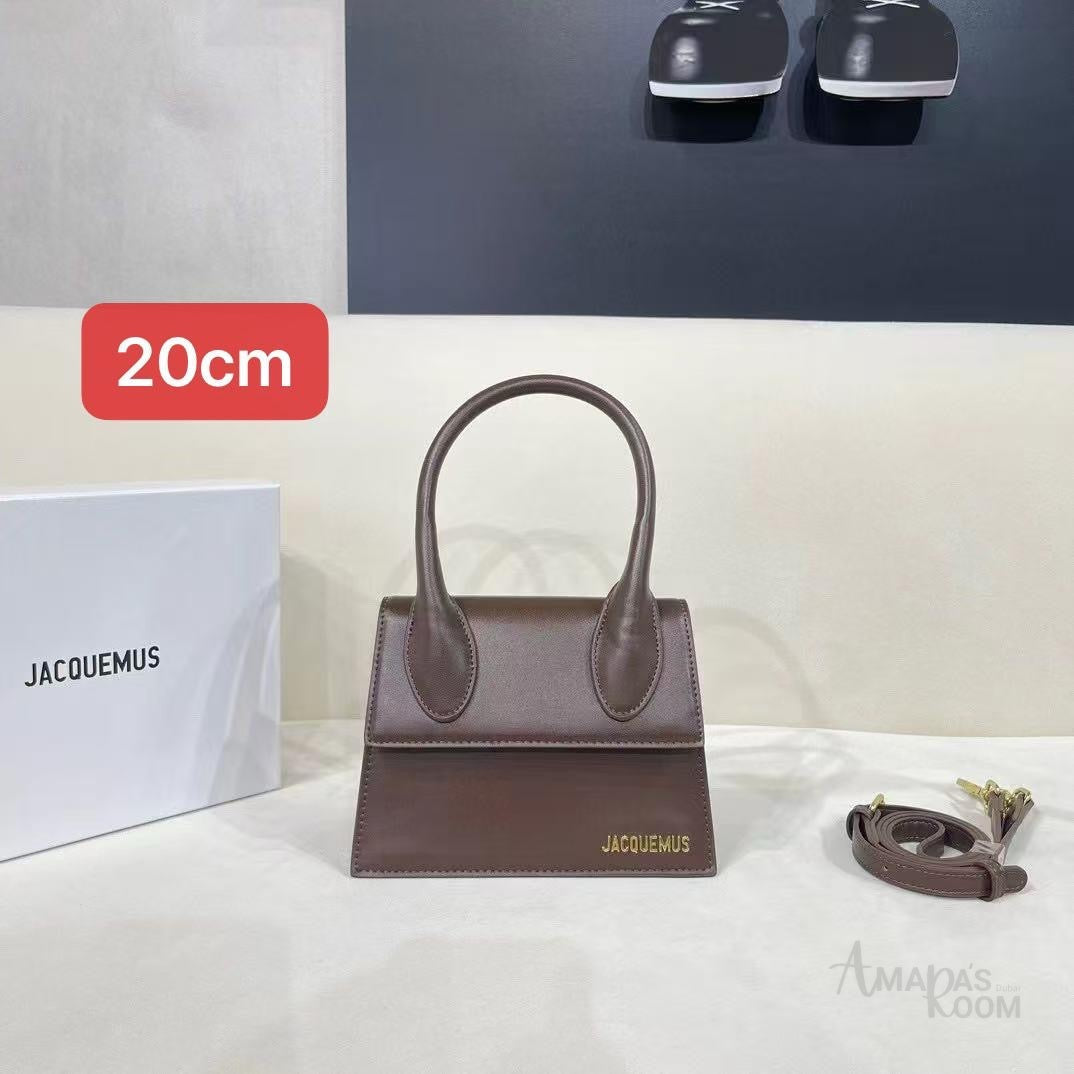 Jacquemus Le Chiquito Bag in Dark Brown Leather – product view