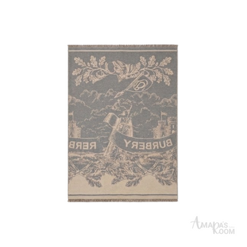 Burberry | Scarf Knight Cashmere Grey&Beige - View 1