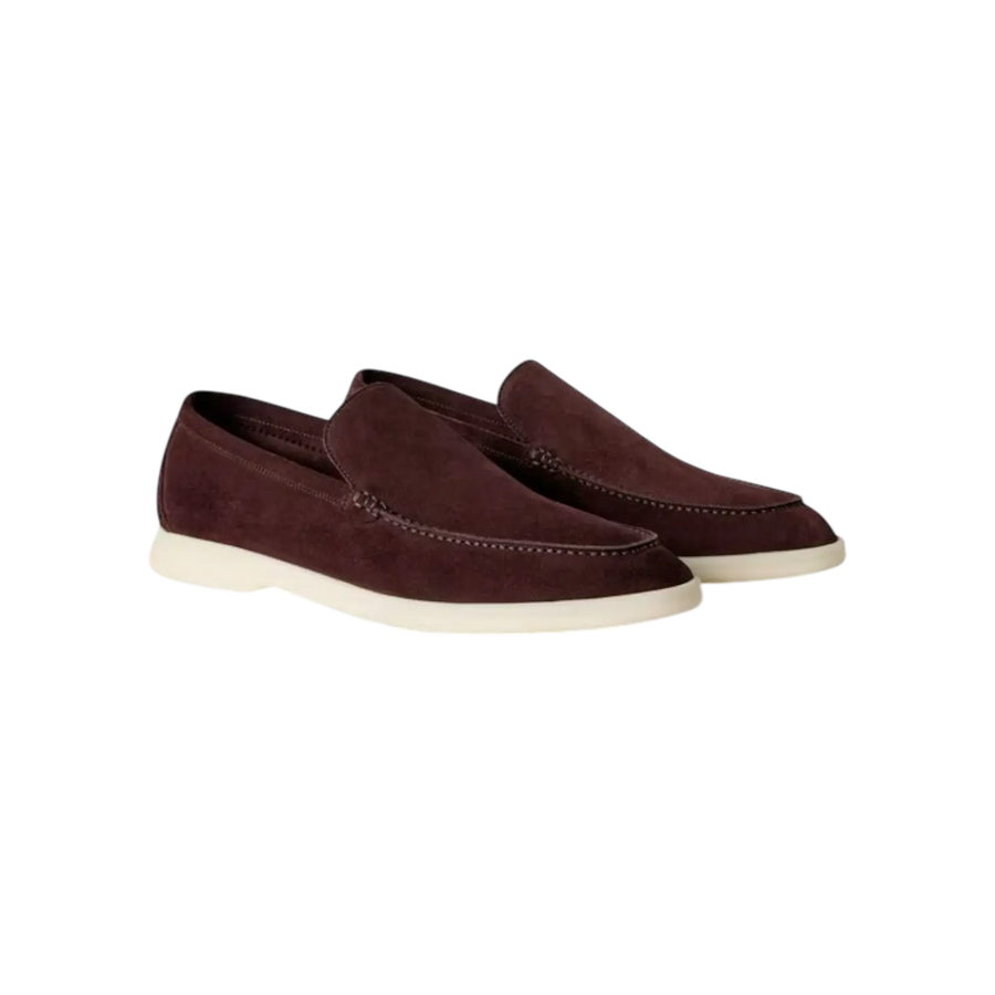 Loro Piana Summer Walk Loafers – Amarone - View 1