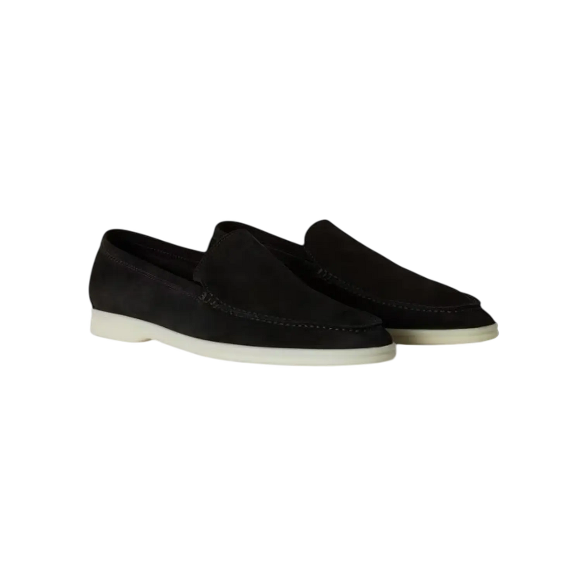 Loro Piana Summer Walk Loafers – Black - View 1