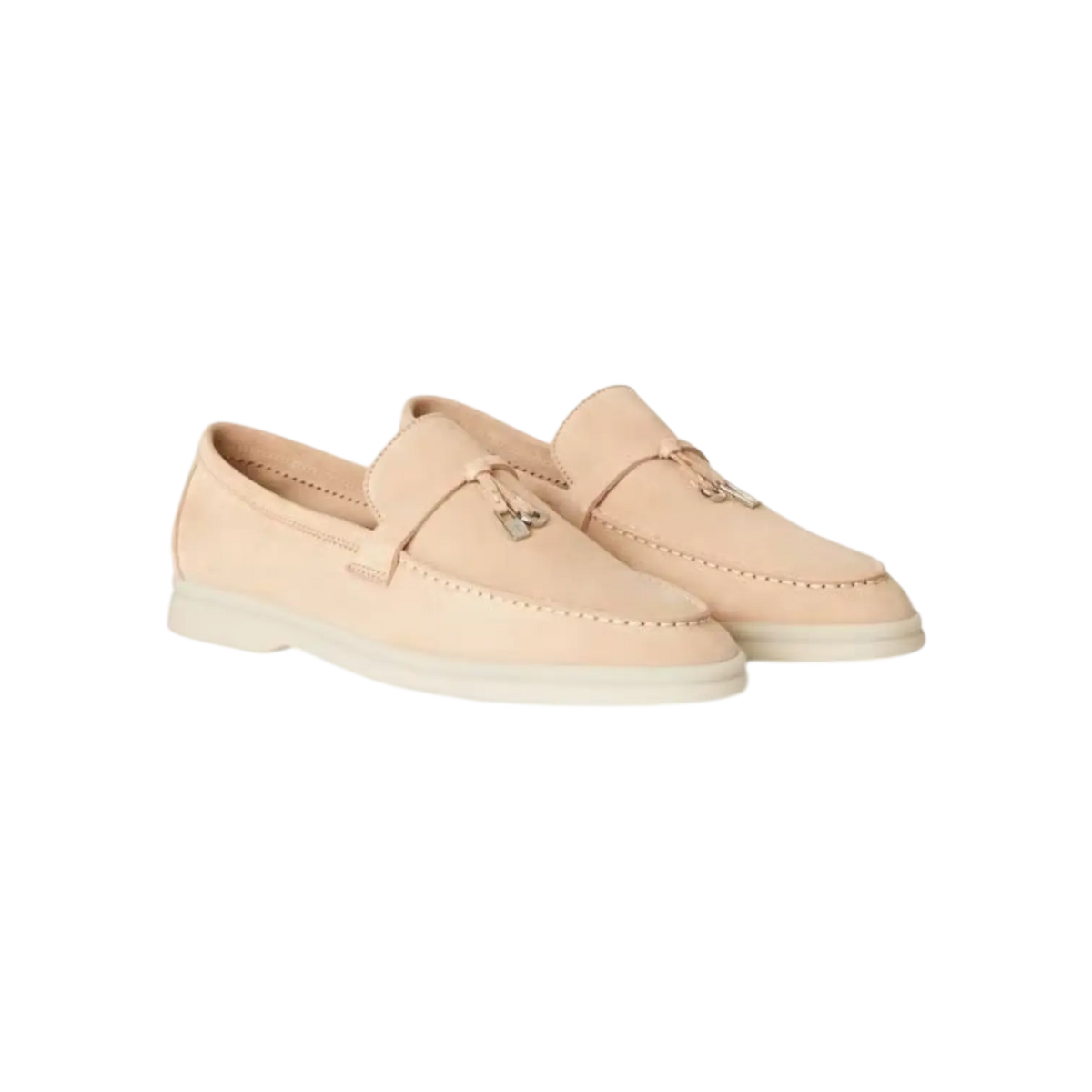 Loro Piana Summer Charms Loafers – Pink Sand - View 1