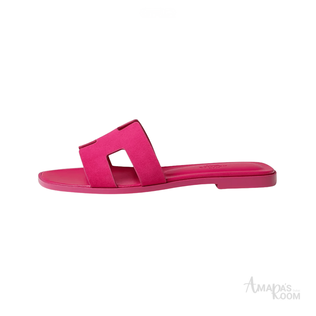 Oran Leather Slides – Blush Pink – Amara UAE