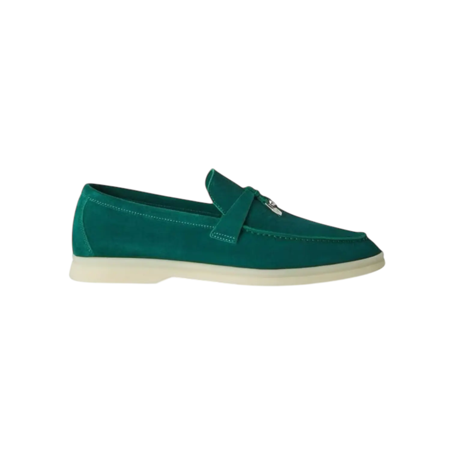 Loro Piana Summer Charms Loafers – Forest Leaves - View 2