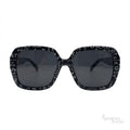 Chanel Sunglasses Black & White Graphic Lettered - View 1