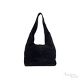 Chanel Quilted Suede Hobo Bag – Black - View 3