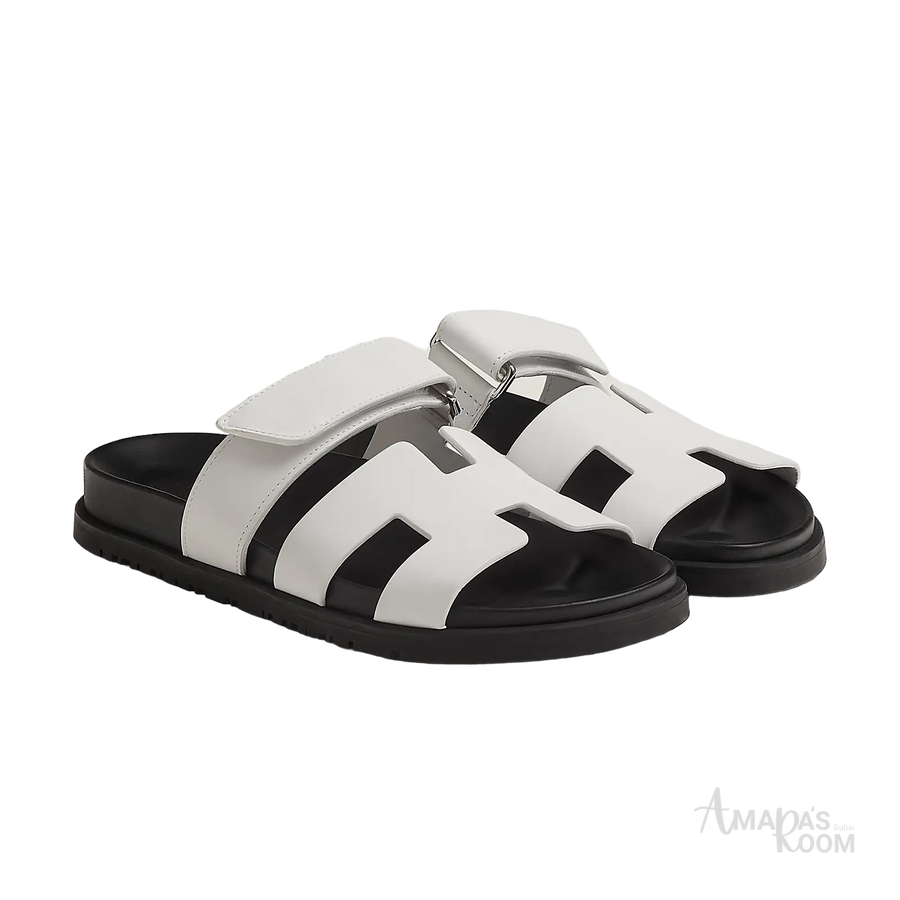 Hermès Chypre Sandals – Blanc - View 1