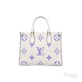 Louis Vuitton OnTheGo Tote Bag – Cream & Purple - View 1