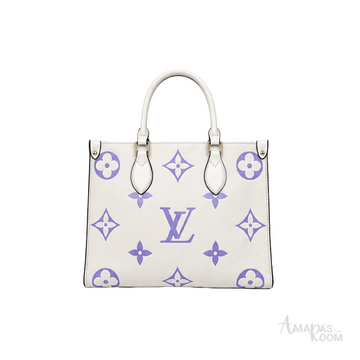 Louis Vuitton OnTheGo Tote Bag – Cream & Purple - View 1