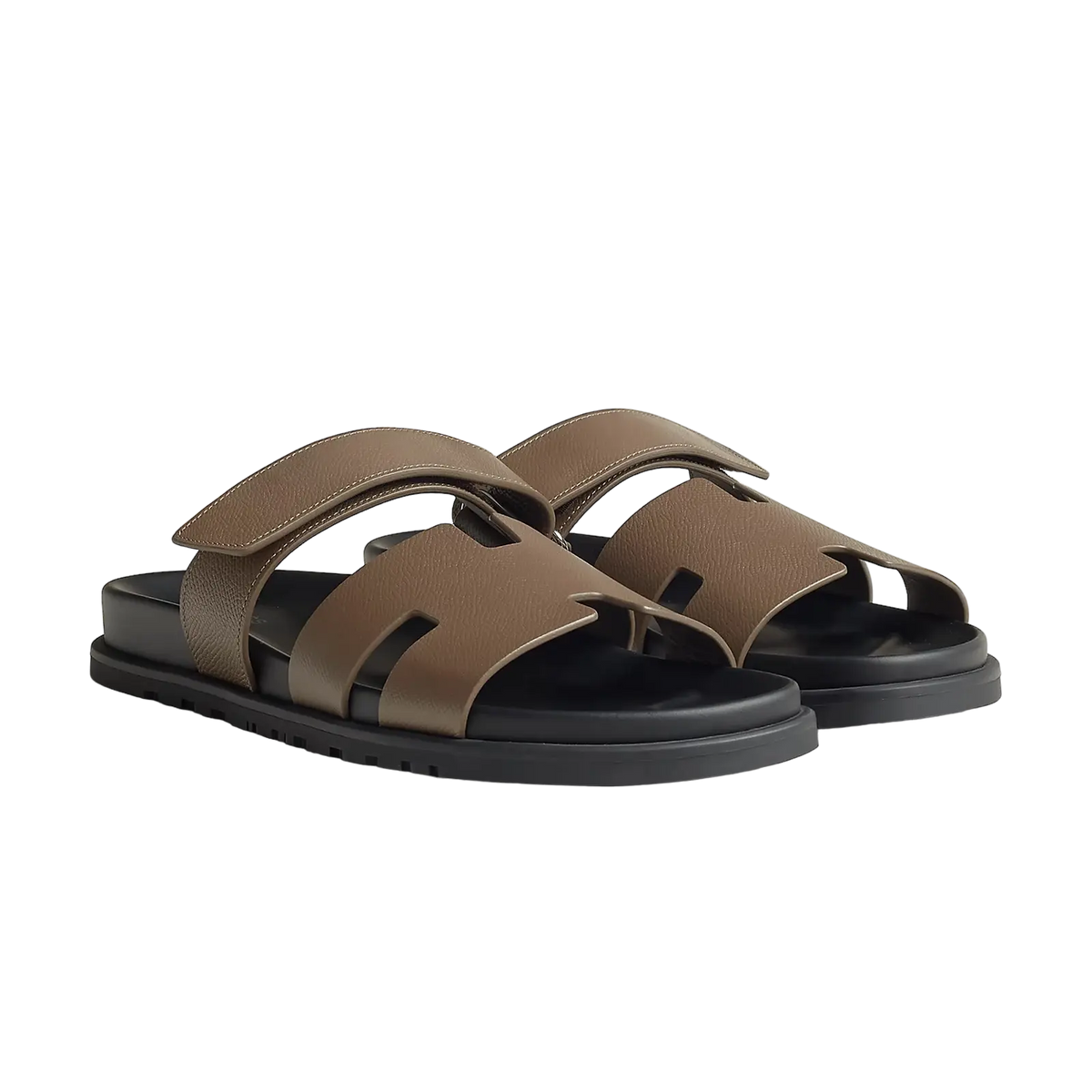 Hermès Chypre Sandals – Étoupe - View 1