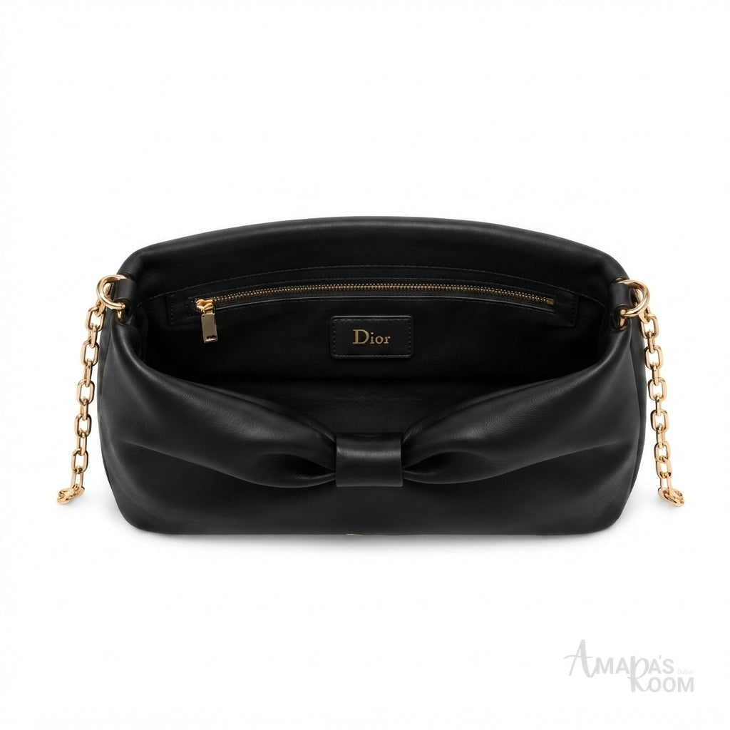Dior Bow Bag – Black Lambskin - View 3