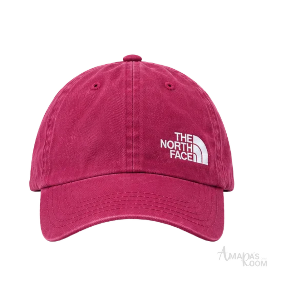 The North Face | Norm Adjustable Pink Cotton Embroidered Logo Baseball Cap - View 1