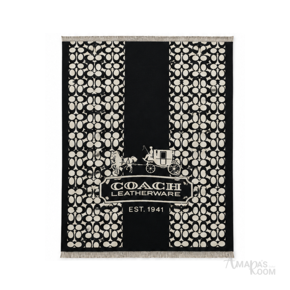 Coach | Scarf Double Face Black&Cream - View 1