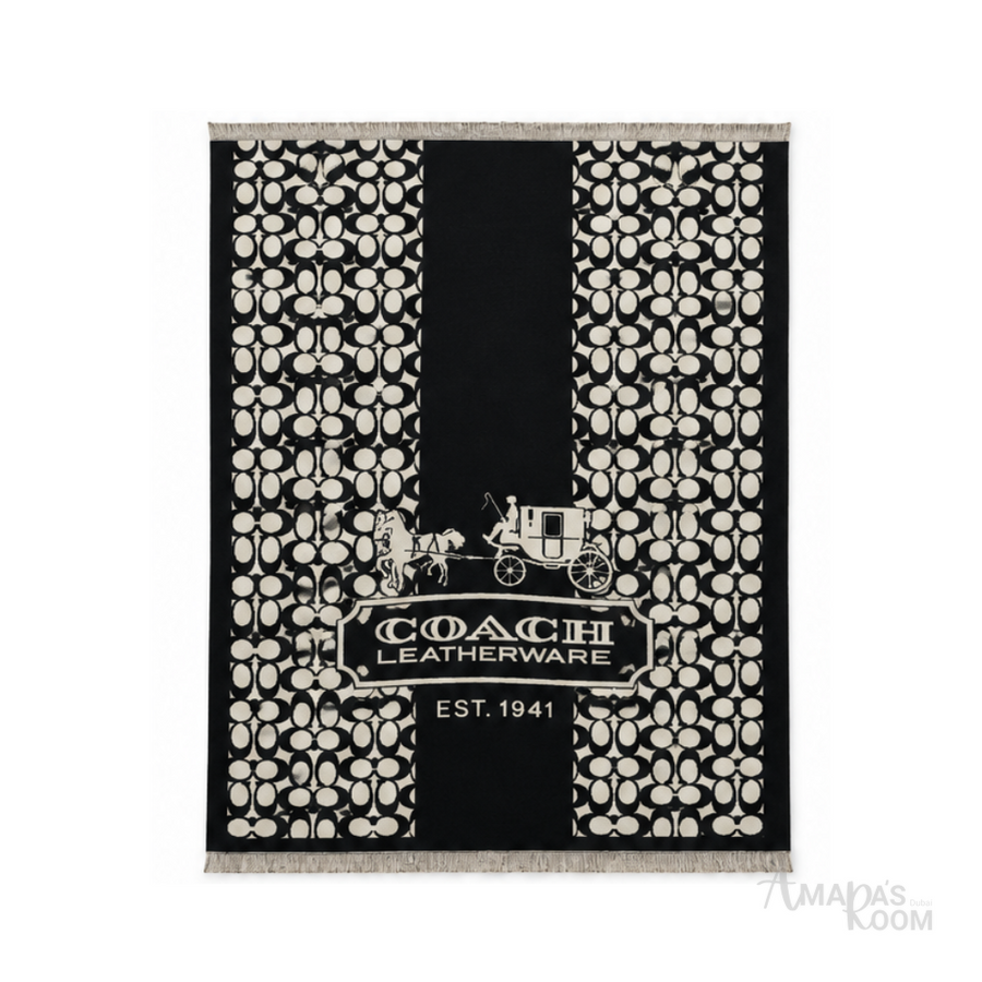 Coach | Scarf Double Face Black&Cream - View 1