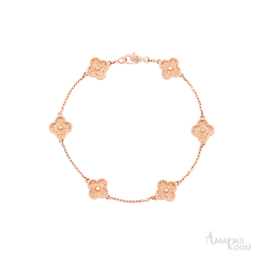 Van Cleef Jewelry | Rose Gold White Bracelet